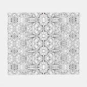 Couverture Polaire Conception tribale de Zendoodle (Devant (Horizontal))