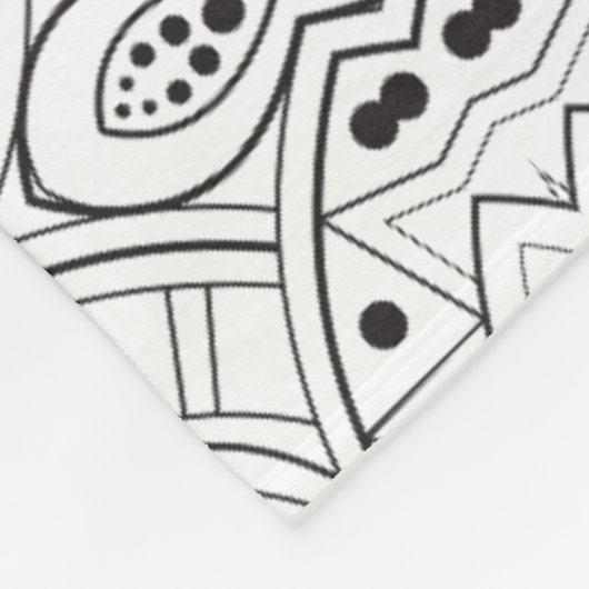 Couverture Polaire Conception tribale de Zendoodle (Coin)