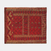 Couverture Polaire Conception turkmène antique (Devant (Horizontal))
