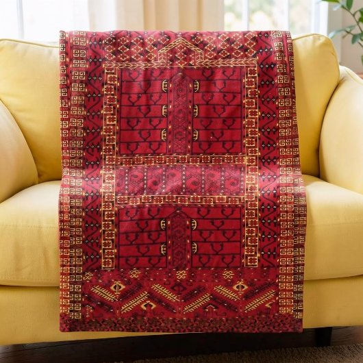 Couverture Polaire Conception turkmène antique