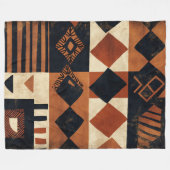 Couverture Polaire Conception verticale avec des éléments africains (Devant (Horizontal))