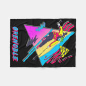 Couverture Polaire Conception vibrante de ski avec texte Grenoble Ski (Devant (Horizontal))