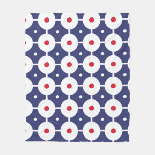 Couverture Polaire Conception Vintage rétro Funky