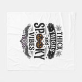 Couverture Polaire Conceptions de chemise Halloween Thick Thighs Spoo (Devant (Horizontal))