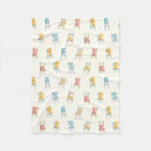 Couverture Polaire Concerne le motif de chaises