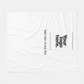 Couverture Polaire Concevez votre propre (Devant (Horizontal))