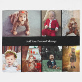 Couverture Polaire Concevez votre propre collection de 7 photos (Devant (Horizontal))