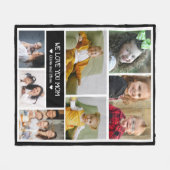 Couverture Polaire Concevez votre propre collection de photos We love (Devant (Horizontal))