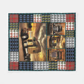 Couverture Polaire Conducteur De Camion 3D Sur La Route (Devant (Horizontal))