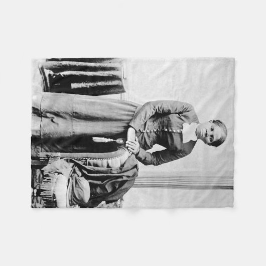 Couverture Polaire Conducteur Harriet Tubman Chemin de fer souterrain (Devant (Horizontal))