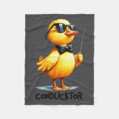 Couverture Polaire Conductor, Funny Duck Quote  (Devant)