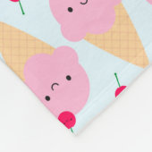 Couverture Polaire Cônes de crème glacée Kawaii (Coin)