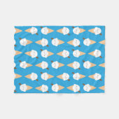 Couverture Polaire Cônes de crème glacée Kawaii (Devant (Horizontal))