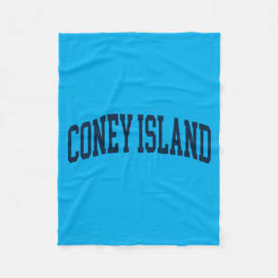 Couverture Polaire Coney Island New York Souvenir Rétro Prépa
