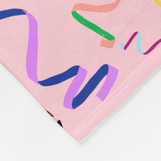 Couverture Polaire Confetti moderne fille rose Boots Occidentaux (Coin)