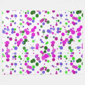Couverture Polaire Confettis à pois roses (Devant (Horizontal))