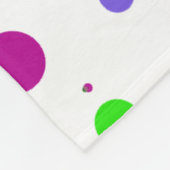 Couverture Polaire Confettis à pois roses (Coin)
