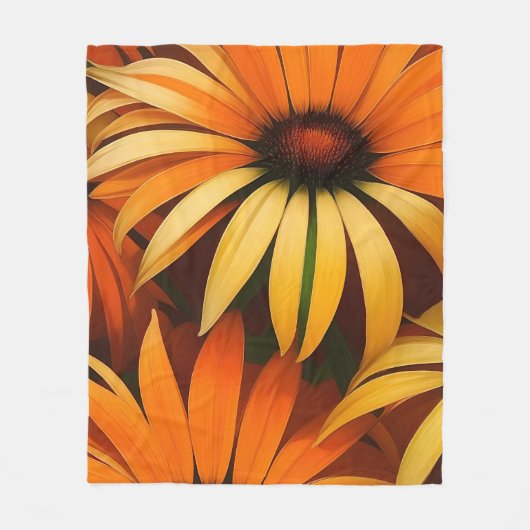 Couverture Polaire Confleurs royaux orange (Devant)