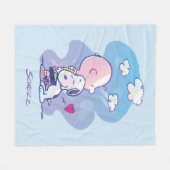 Couverture Polaire Confort et sécurité | Charlie & Snoopy Hug (Devant (Horizontal))