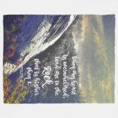 Couverture Polaire Conforting Psaumes Écriture : Mène-moi au Rocher (Devant (Horizontal))