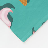 Couverture Polaire Congés gaufres crème glacée et motif de yaourt con (Coin)