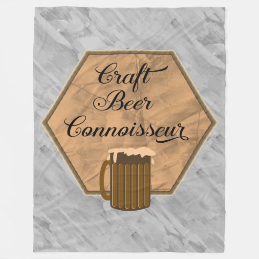 Couverture Polaire Connaisseur de bière artisanale (Devant)
