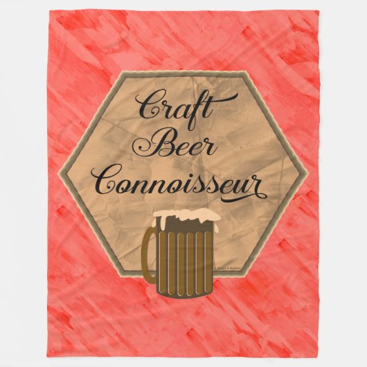 Couverture Polaire Connaisseur de bière artisanale (Devant)