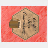 Couverture Polaire Connaisseur de bière artisanale (Devant (Horizontal))