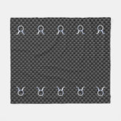 Couverture Polaire Connexion Taurus Zodiac Style fibre de carbone (Devant (Horizontal))