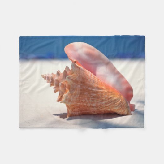 Couverture Polaire Conque Shell sur la plage 2 (Devant (Horizontal))