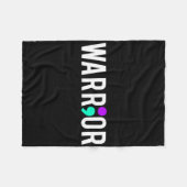 Couverture Polaire Conscience du suicide Guerrier Conception Cadeau P (Devant (Horizontal))