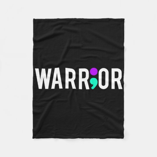 Couverture Polaire Conscience du suicide Guerrier Conception Cadeau P (Devant)