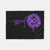 Couverture Polaire Conscience Fleur de soleil pourpre de Heimer (Devant (Horizontal))