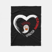 Couverture Polaire Conscience Lecture Coeur porter rouge mignon Ghost (Devant)