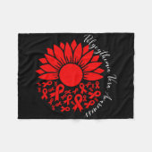 Couverture Polaire Conscience Polycythemia Vera Tournesol Rouge Mpn S (Devant (Horizontal))