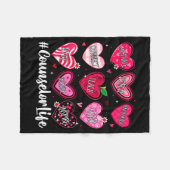 Couverture Polaire Conseiller École Vie Conseils Scolaires Cœurs Écol (Devant (Horizontal))