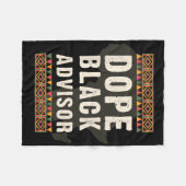 Couverture Polaire Conseiller noir de la drogue Juneteenth Mois de l' (Devant (Horizontal))