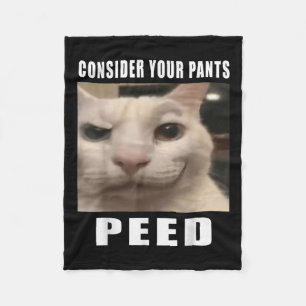 Couverture Polaire Considérez Votre Pantalon Peed Silly Chat Mème Hom