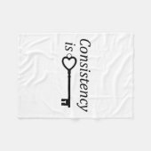 Couverture Polaire Consistency Is Key Motivational Gift  (Devant (Horizontal))