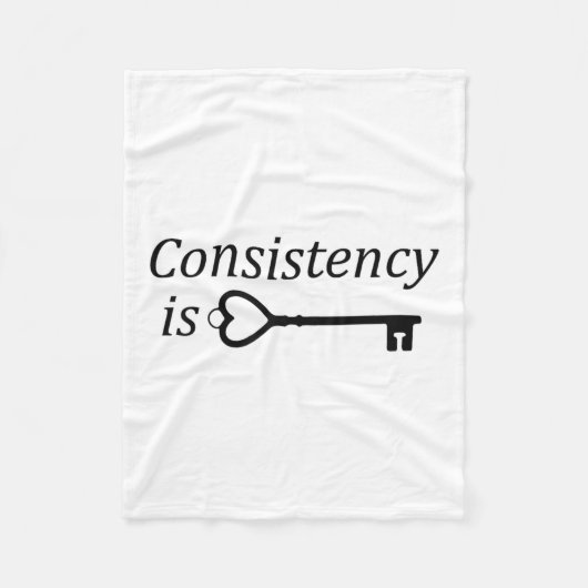 Couverture Polaire Consistency Is Key Motivational Gift  (Devant)