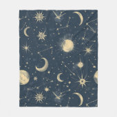Couverture Polaire Constellation céleste - Nuit étoilée (3) (Devant)