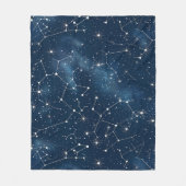Couverture Polaire Constellation céleste - Nuit étoilée (4) (Devant)