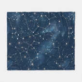 Couverture Polaire Constellation céleste - Nuit étoilée (4) (Devant (Horizontal))
