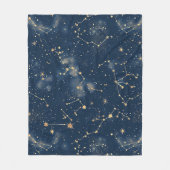 Couverture Polaire Constellation céleste - Nuit étoilée (5) (Devant)