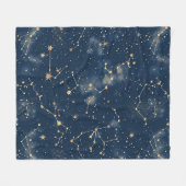 Couverture Polaire Constellation céleste - Nuit étoilée (5) (Devant (Horizontal))