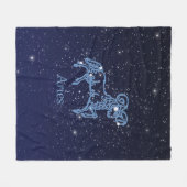 Couverture Polaire Constellation de Bélier et signe de zodiaque avec (Devant (Horizontal))