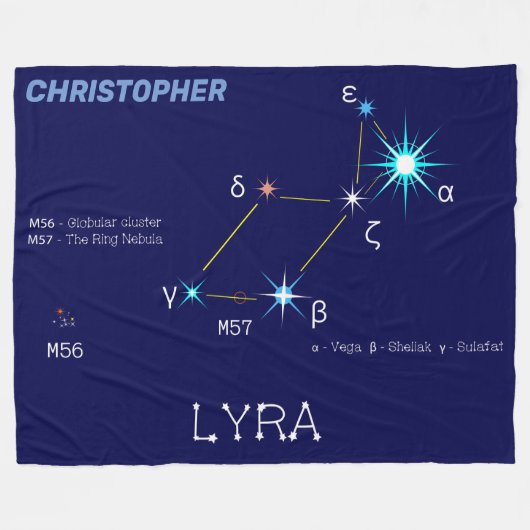 Couverture Polaire Constellation de l'hémisphère Nord Lyra (Devant (Horizontal))