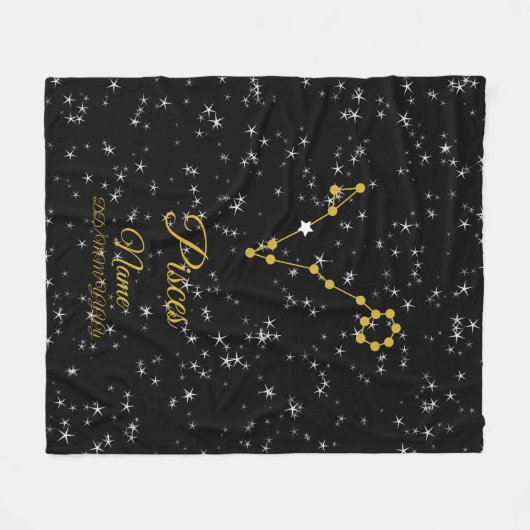 Couverture Polaire Constellation de Poissons (Devant (Horizontal))