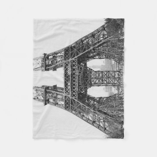 Couverture Polaire Construction de la tour Eiffel (Devant)