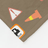 Couverture Polaire Construction et signalisation routière Brown. Couv (Coin)
